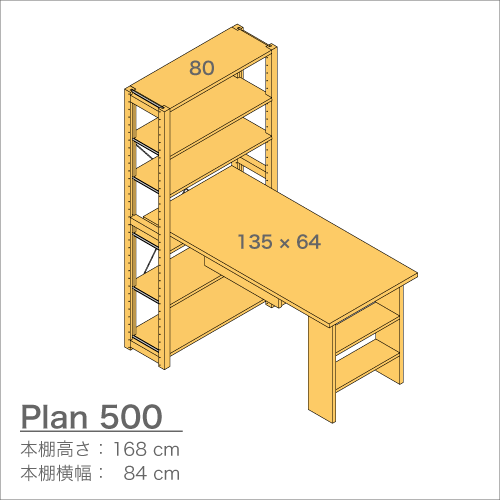 デスクプラン500