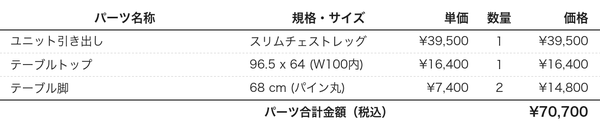 学習机plan15パーツリスト