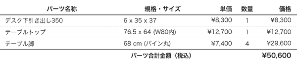学習机plan2パーツリスト